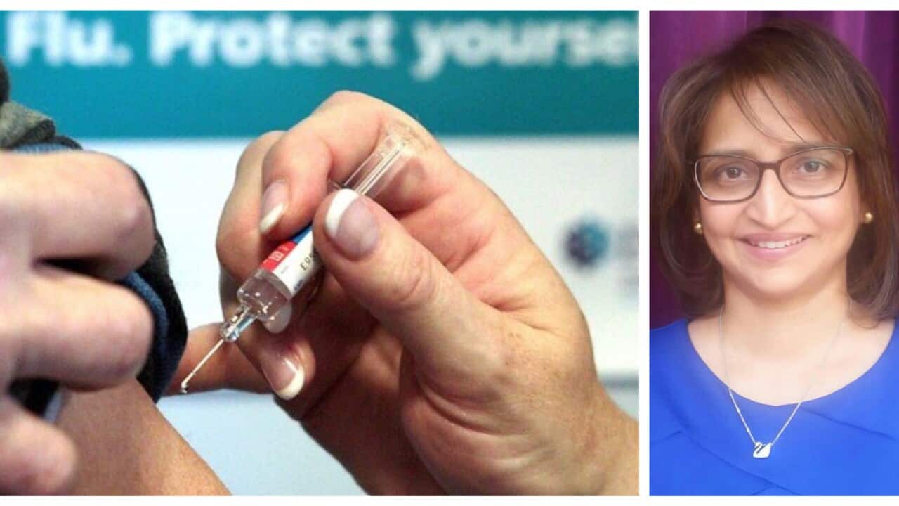 Australians are being advised to wait two weeks between getting the flu jab and COVID-19 vaccine