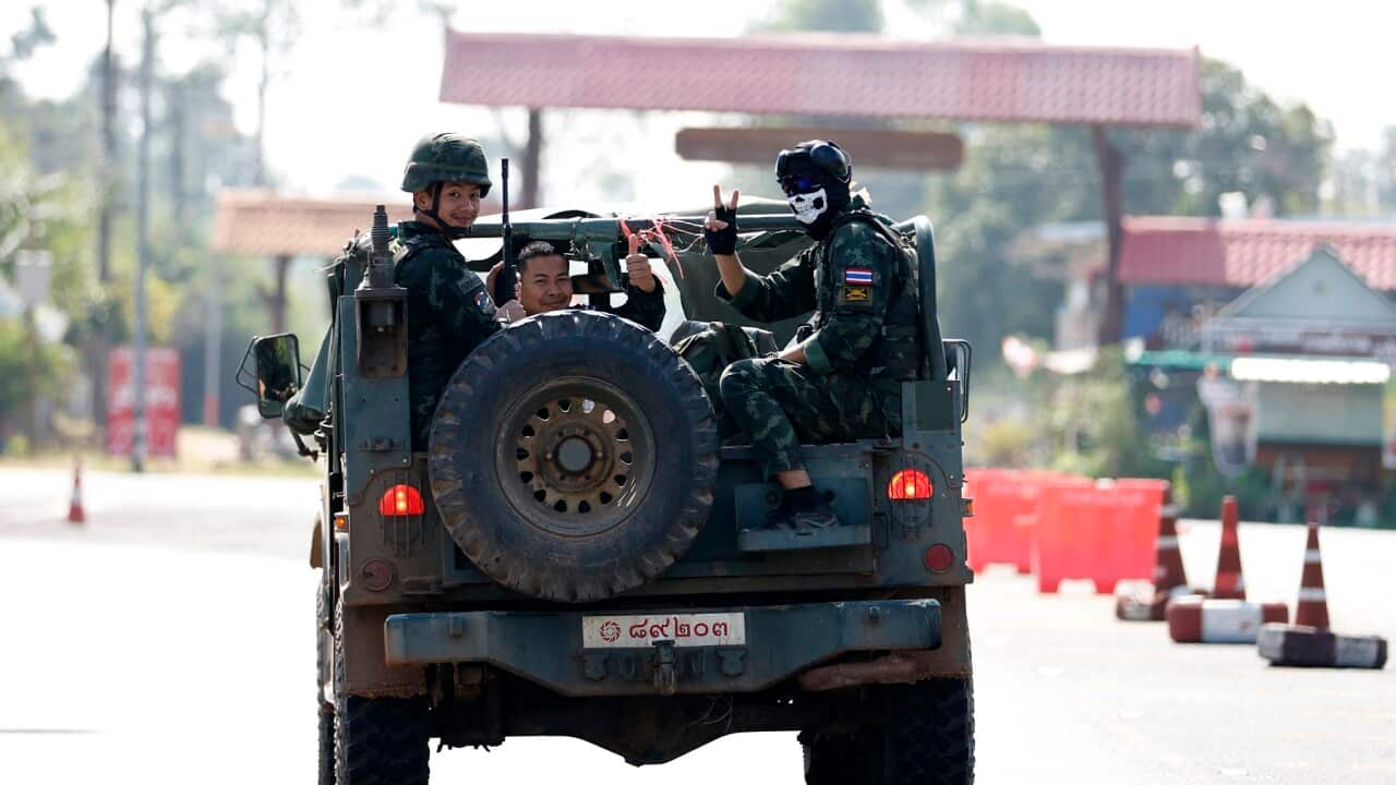 Thai and Cambodian troops clash over the border dispute