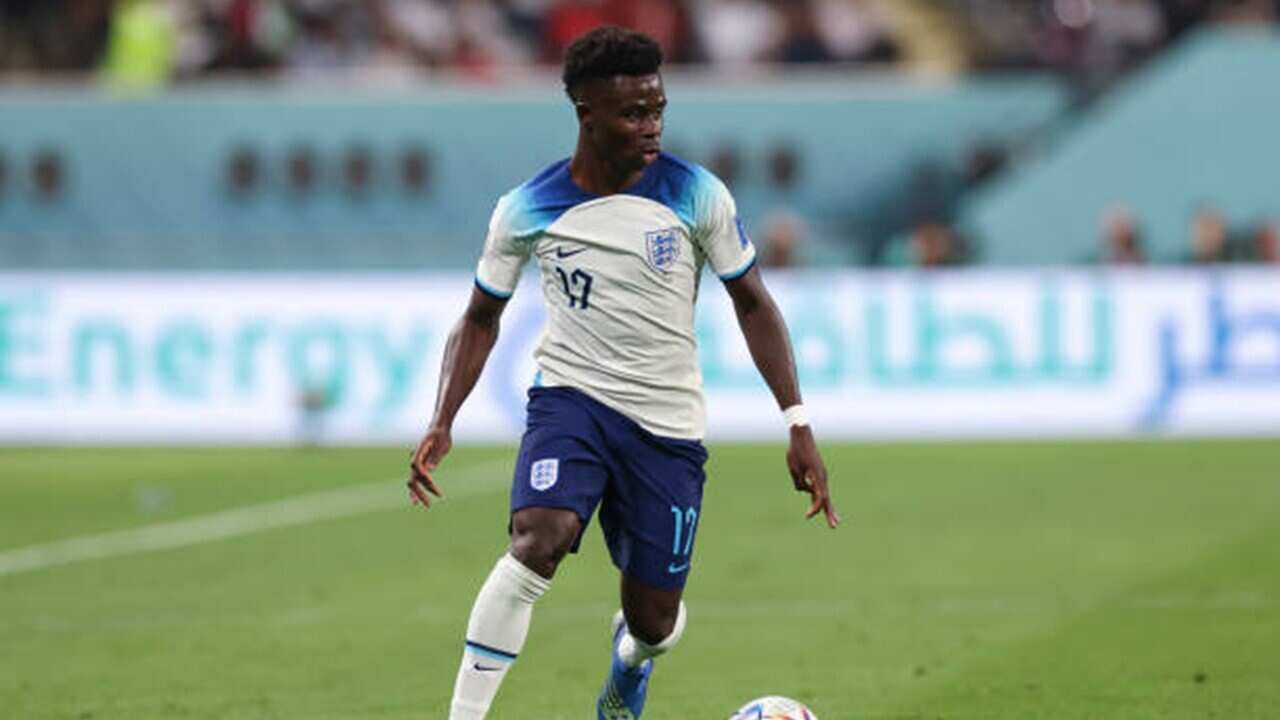 Bukayo Saka of England in action during the FIFA World Cup Qatar 2022 .jpg