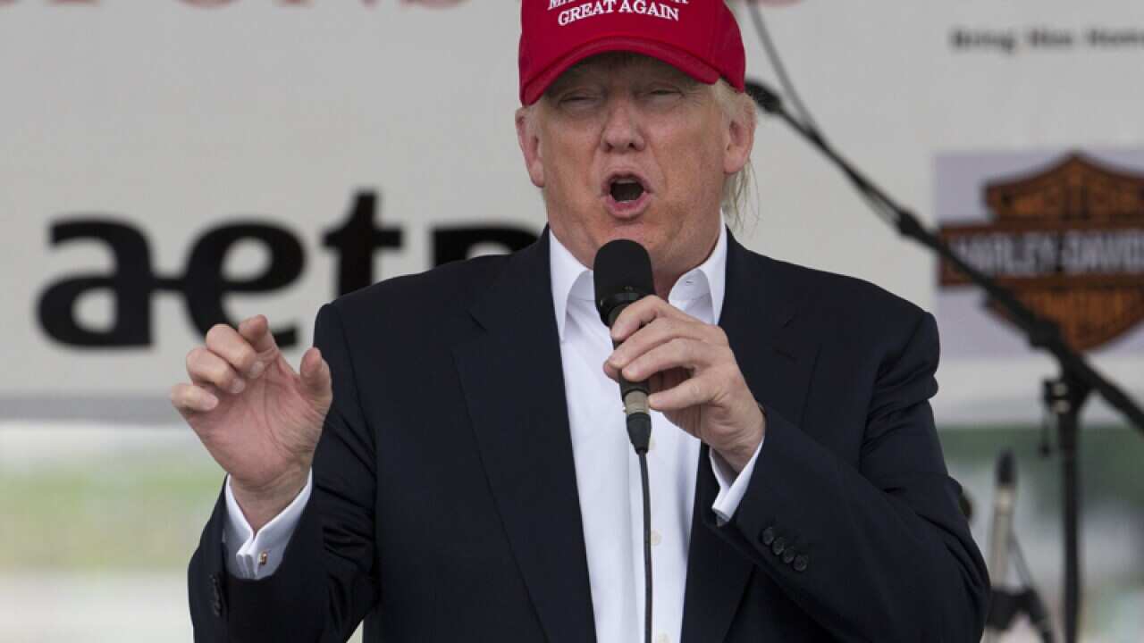 Republican presidential candidate Donald Trump