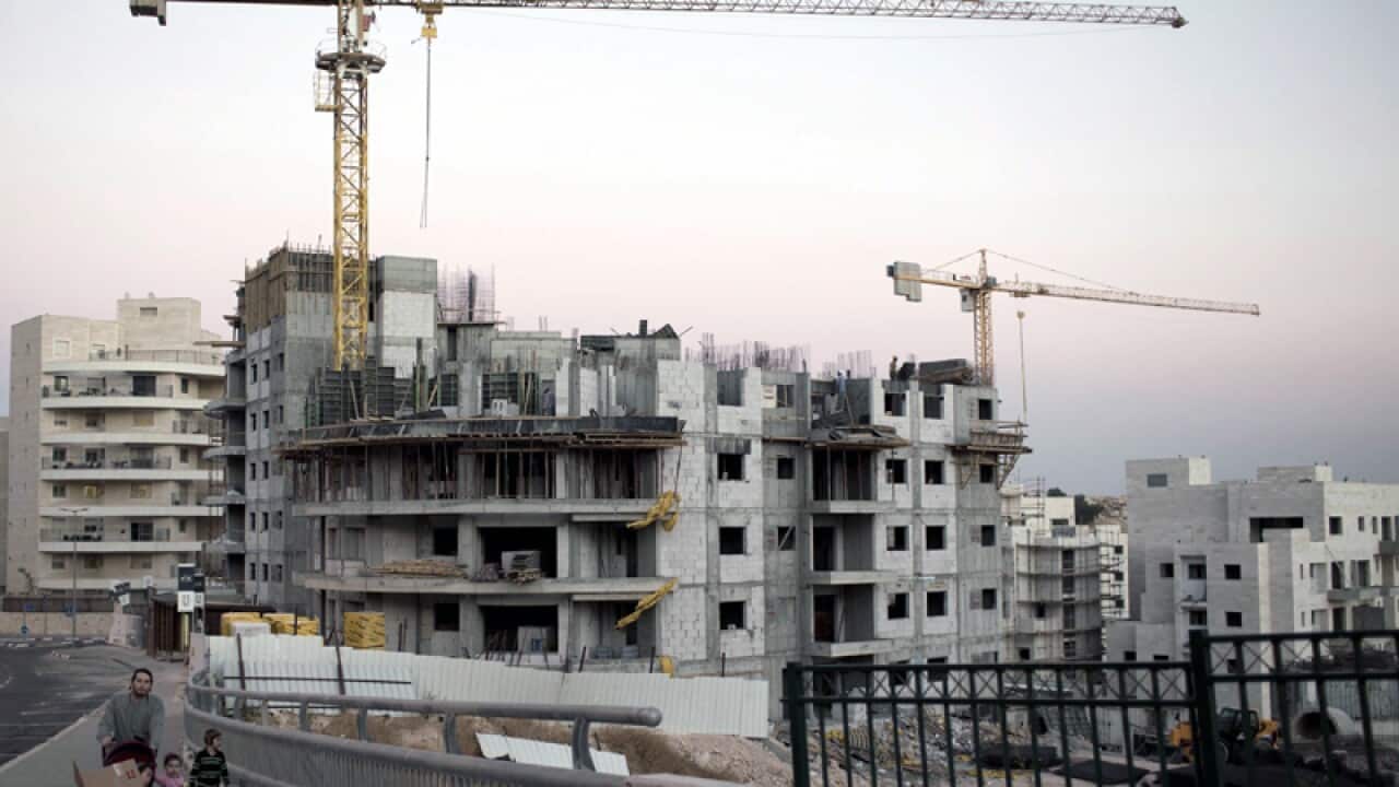 A construction site in the neighbourhood of Har Homa