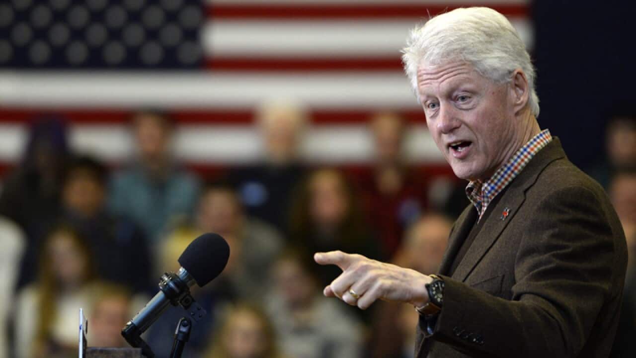 Former US president Bill Clinton