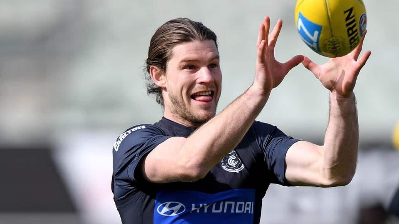Carlton Blues player Bryce Gibbs