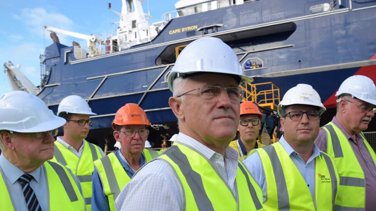 Malcolm Turnbull at Norship Marine in Cairns