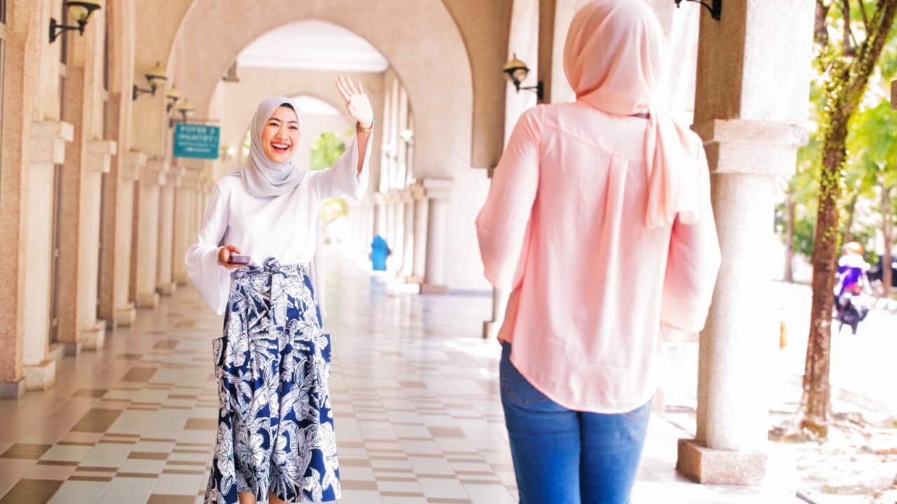 A female International student