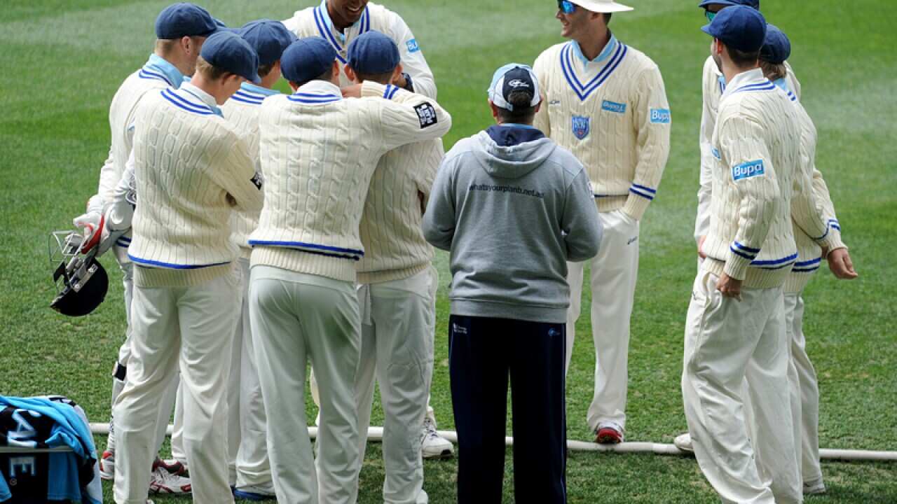 Members of the NSW cricket side