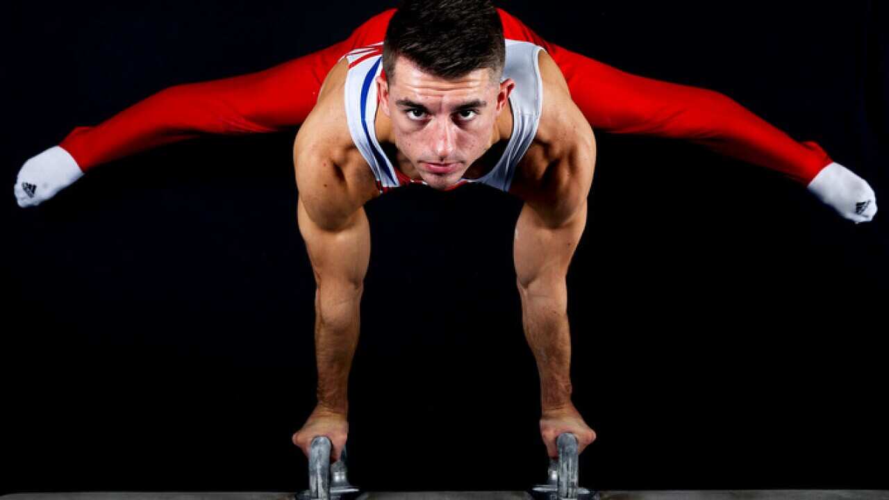 British gymnast Max Whitlock prepares for the Commonwealth Games (