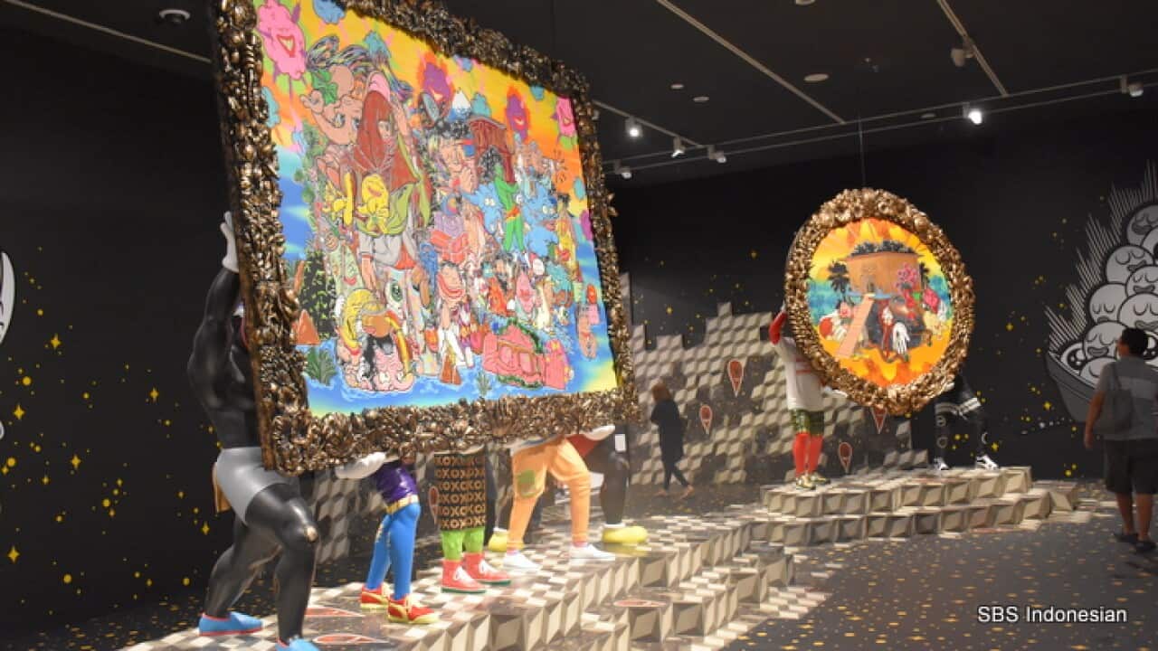 Hahan's work at the NGV Triennial, Melb