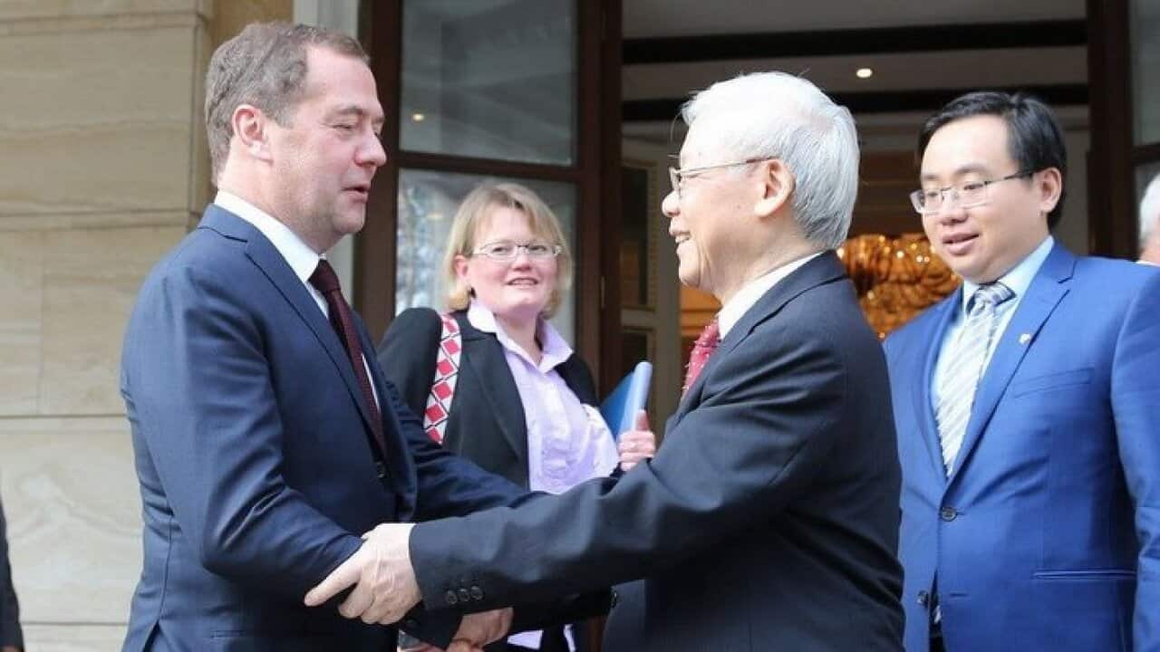 Nguyen Phu Trong in Russsia