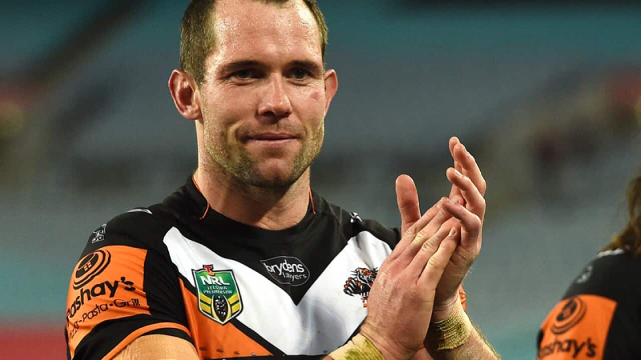 Pat Richards of the Tigers thanks supporters