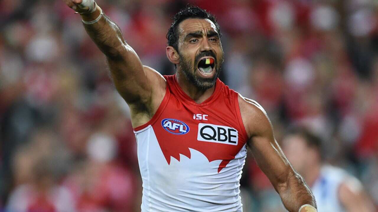 Adam Goodes of the Swans