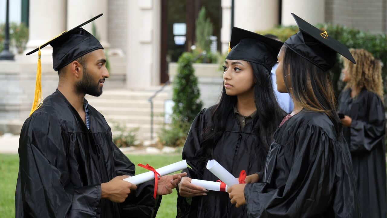Group of college grads