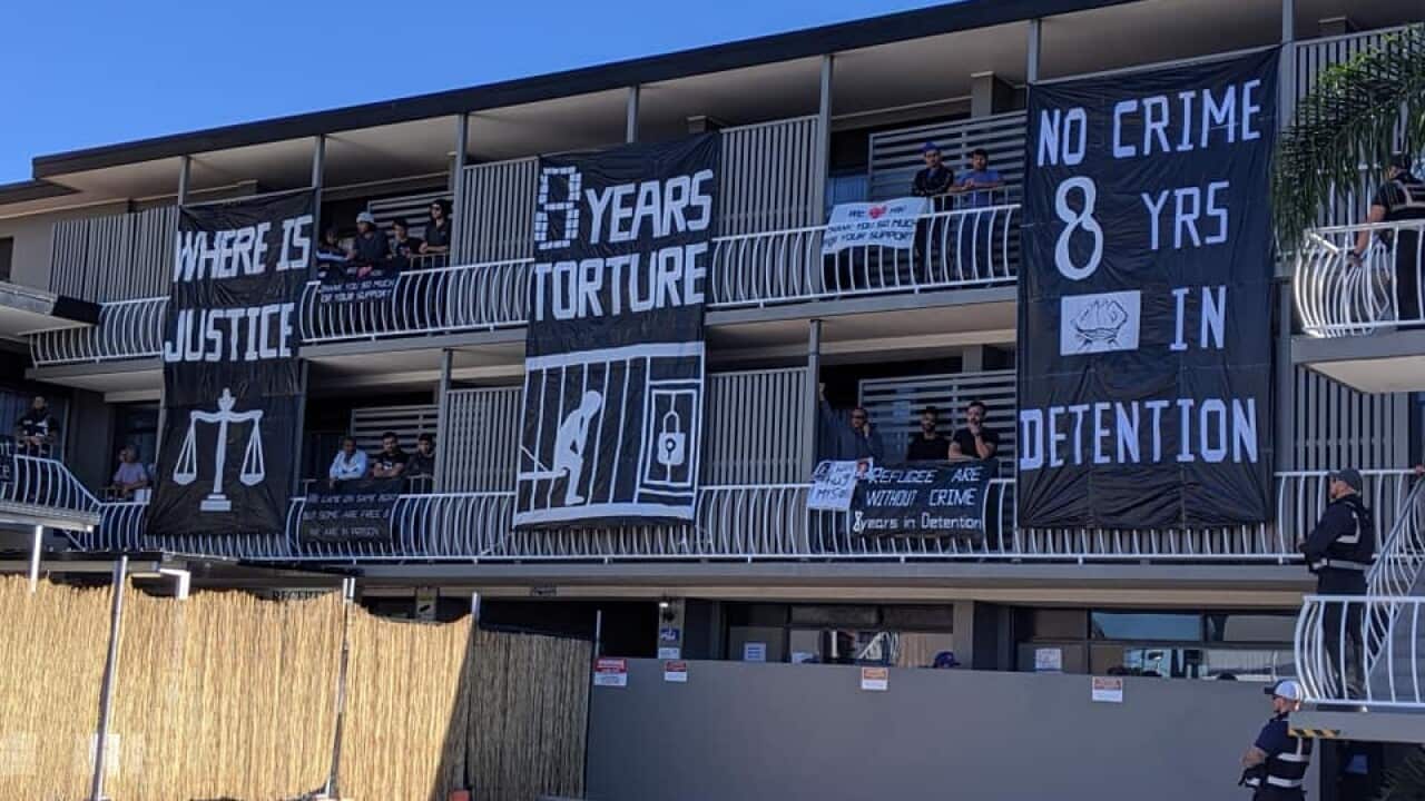 Cet hôtel de Kangaroo Point à Brisbane a été transformé il y a plus d'un an en centre de détention pour réfugiés, qui pour certains attendent d'être soignés depuis plusieurs mois