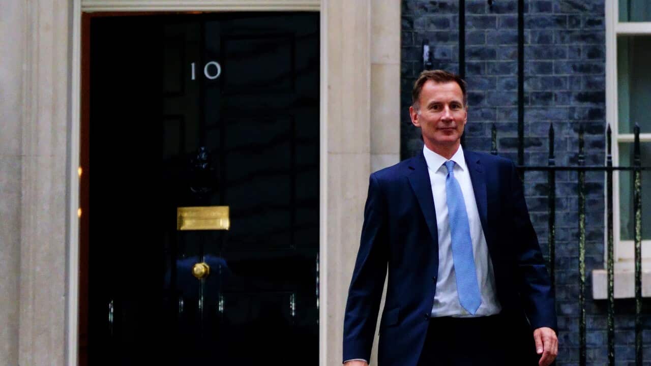 Jeremy Hunt leaves 10 Downing Street in London after he was appointed Chancellor of the Exchequer