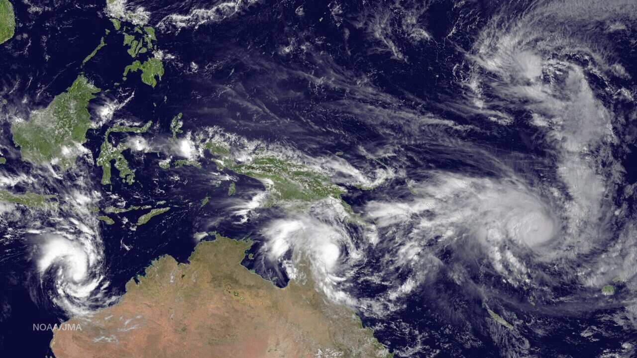 Cyclone Olwyn weakens but weather warning in place