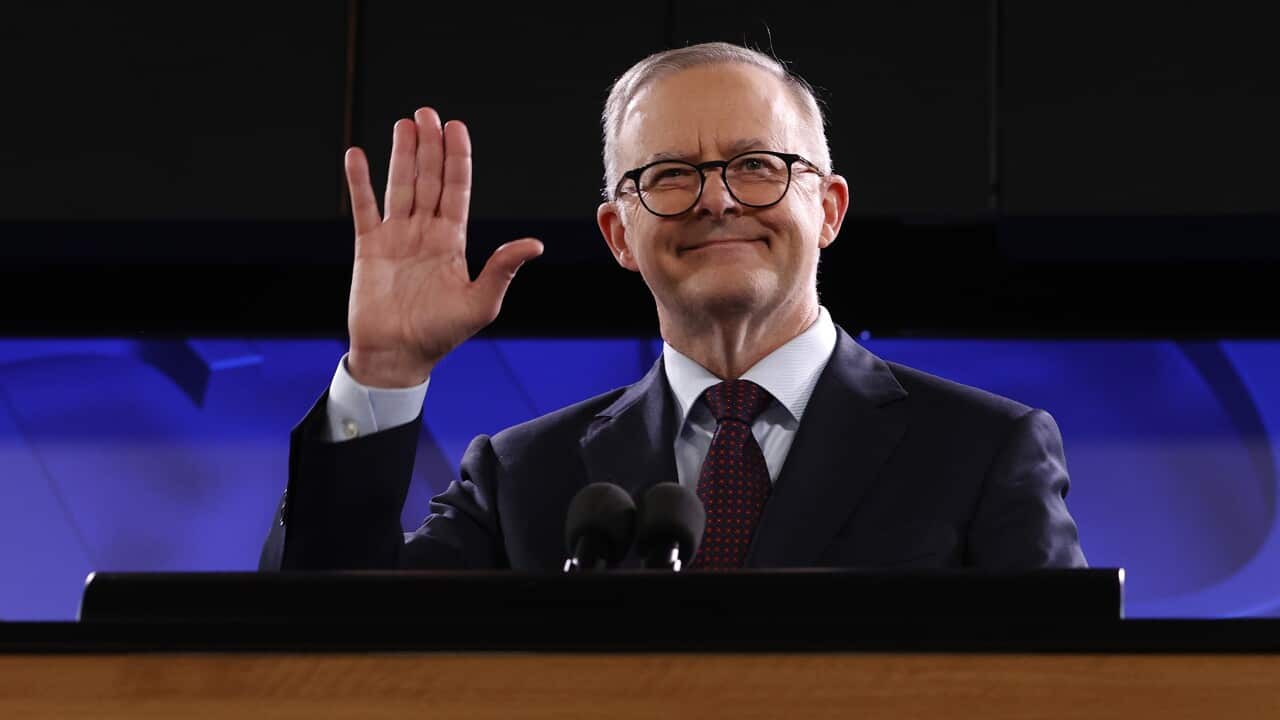 Prime Minister Anthony Albanese during a speech at the National Press Club.