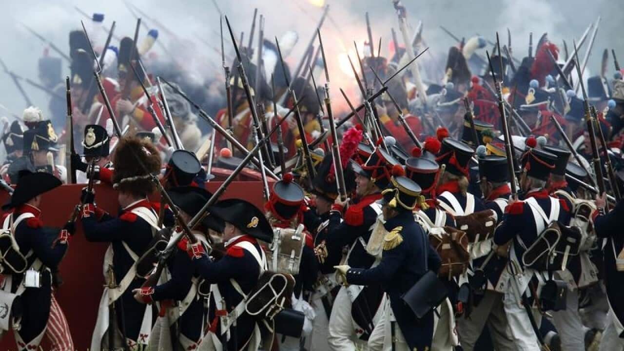 Battle of Waterloo reenactment