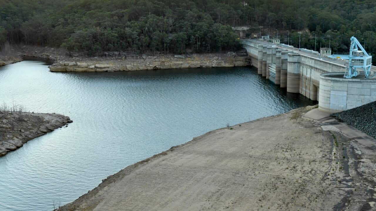Warragamba Dam, supplies five million Sydneysiders with water.