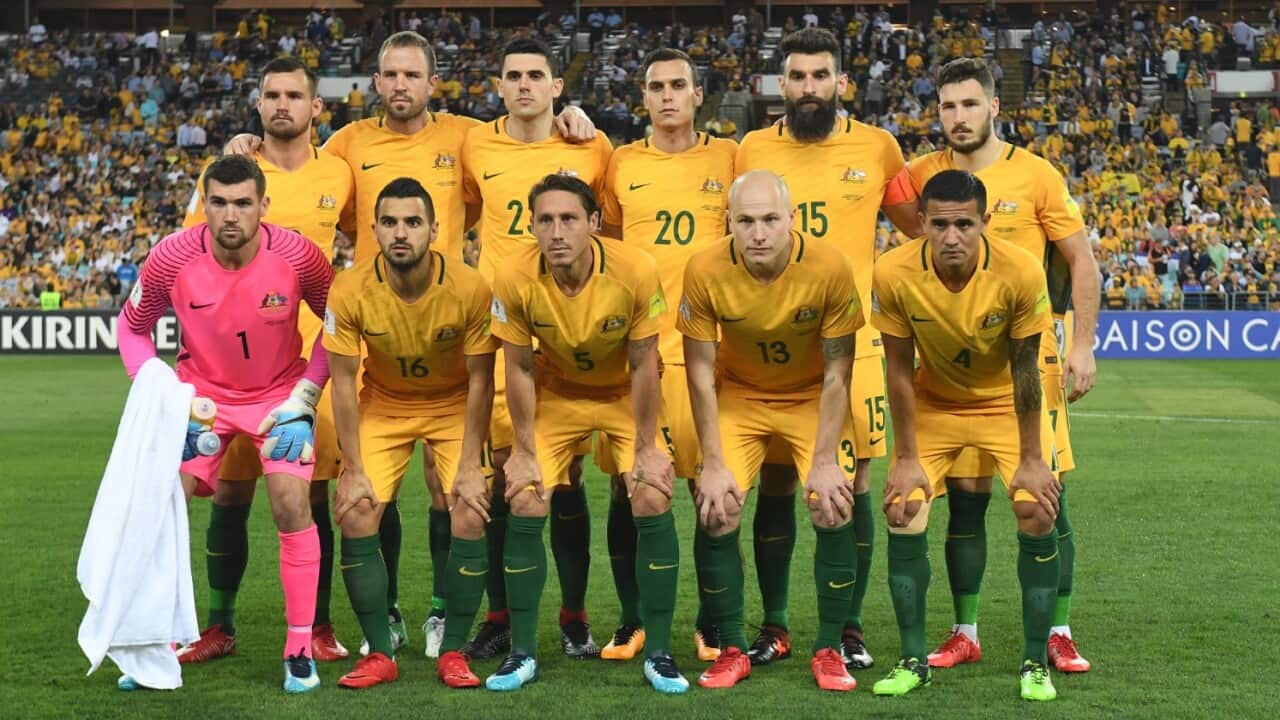 Australian Socceroo team shot during the 2018 FIFA World Cup Intercontinental play-off football match between Australia and Honduras