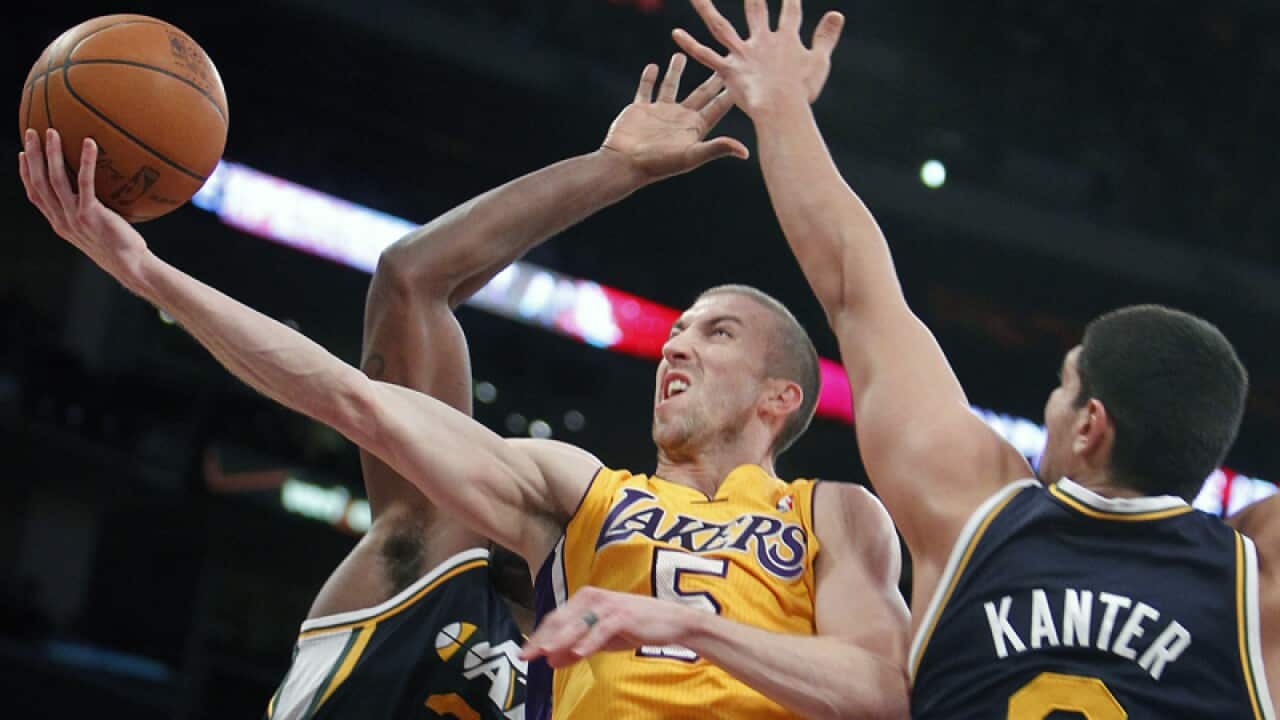 Los Angeles Lakers guard Steve Blake