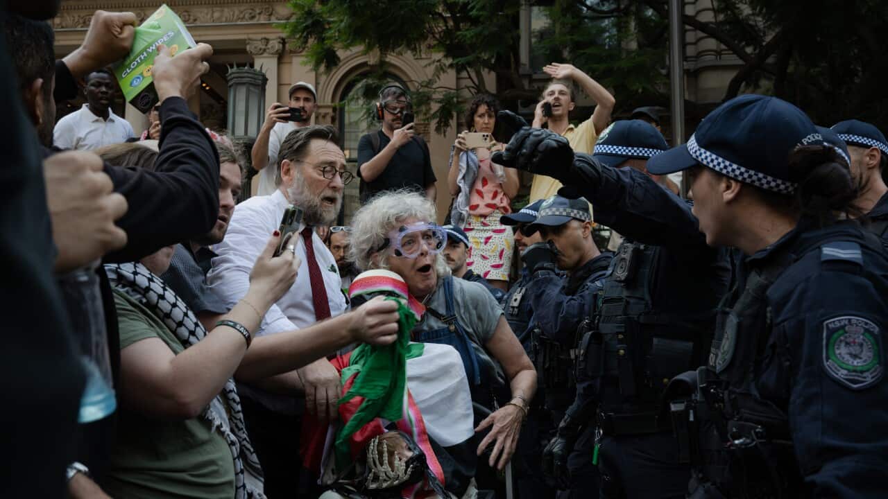 HERZOG AUSTRALIA VISIT PROTEST