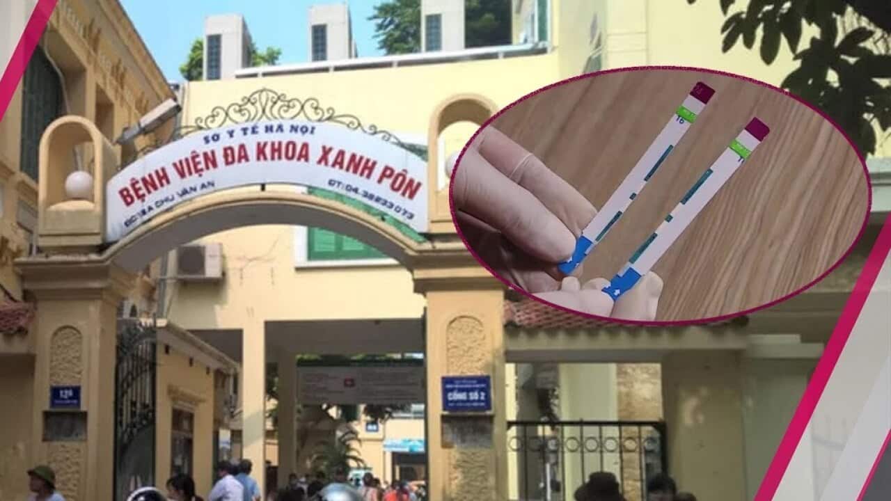 Bệnh viện Xanh Pôn cắt đôi que xét nghiệm HIV