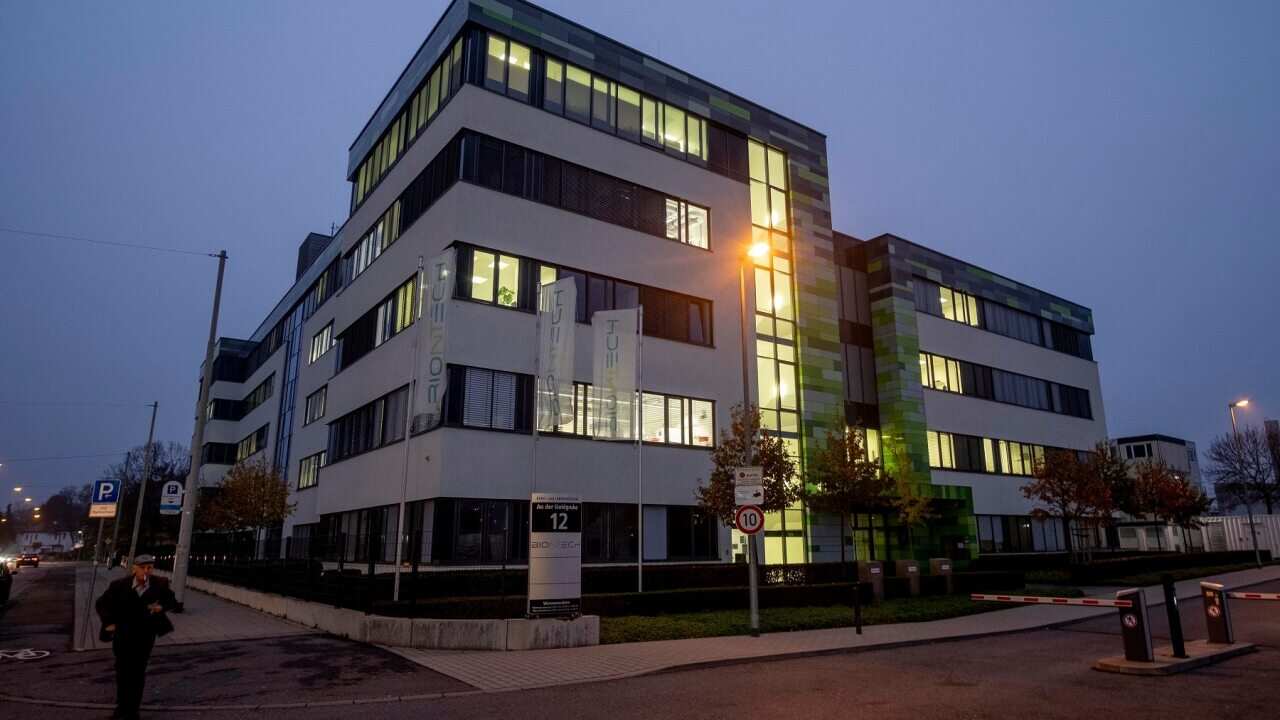The headquarters of the biotechnology company BioNTech, in Mainz, Germany