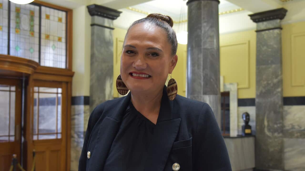 New Zealand Social Development Minister Carmel Sepuloni at Parliament House in Wellington on Sunday 22 January.