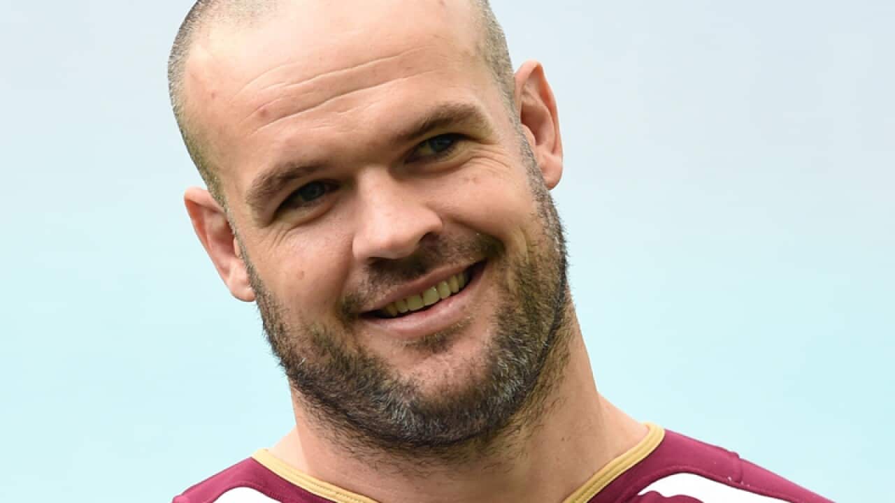 Queensland State of Origin player Nate Myles