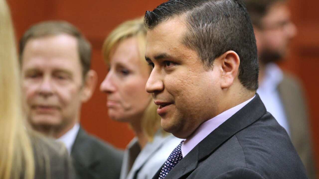 George Zimmerman leaves the courtroom a free man after being found not guilty of second-degree murder in the 2012 shooting death of 17 year old Trayvon Martin. (Getty)