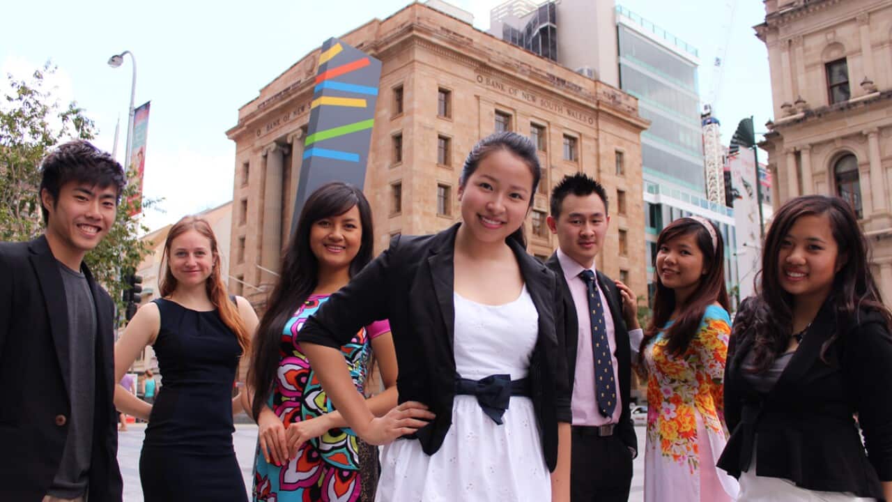 Promotional image by QLD Government for international students