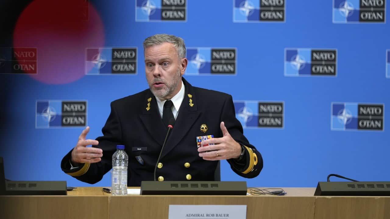 Chair of the NATO Military committee Admiral Rob Bauer (AAP).jpg