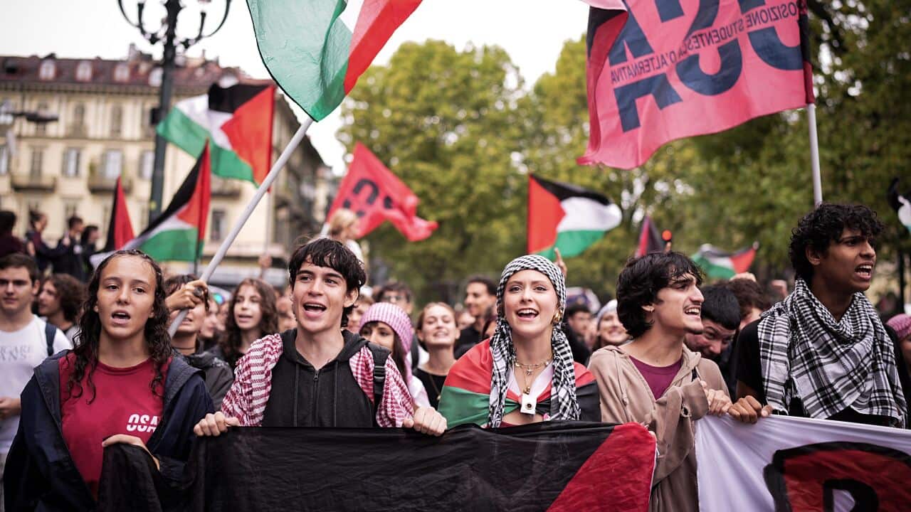 General strike in Turin against the genocide in Palestine