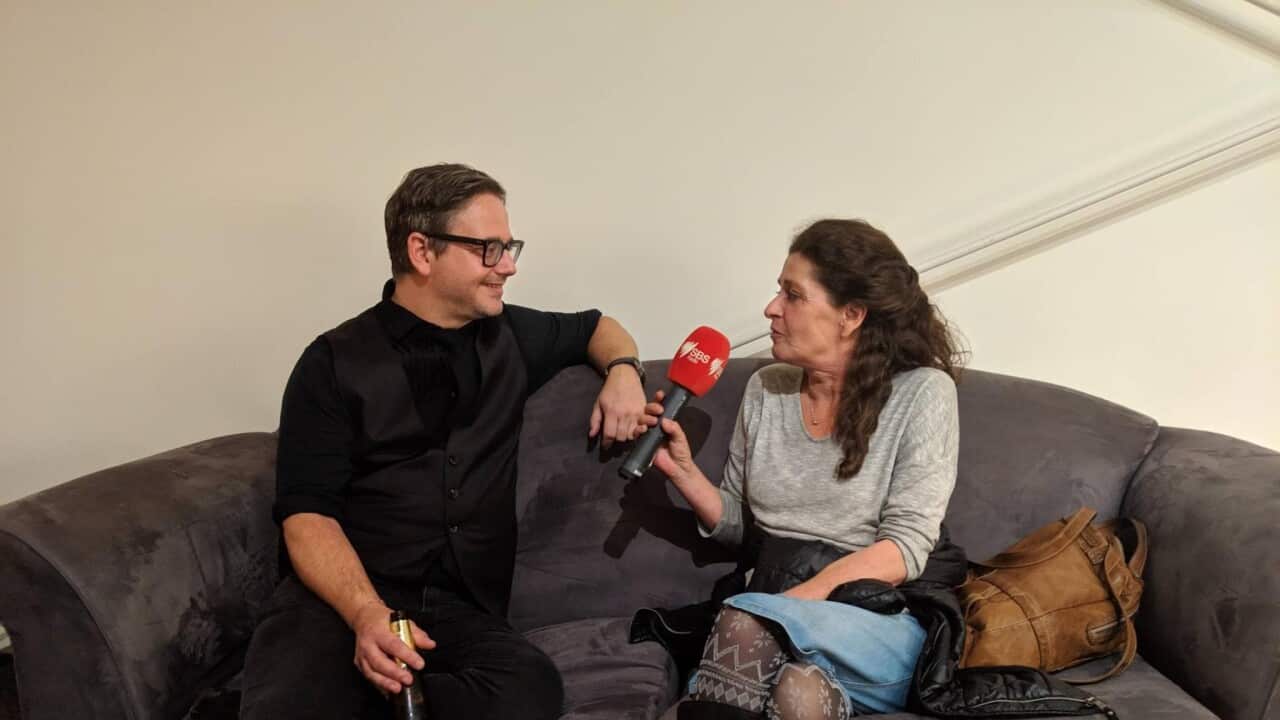 Guus Meeuwis right after the show