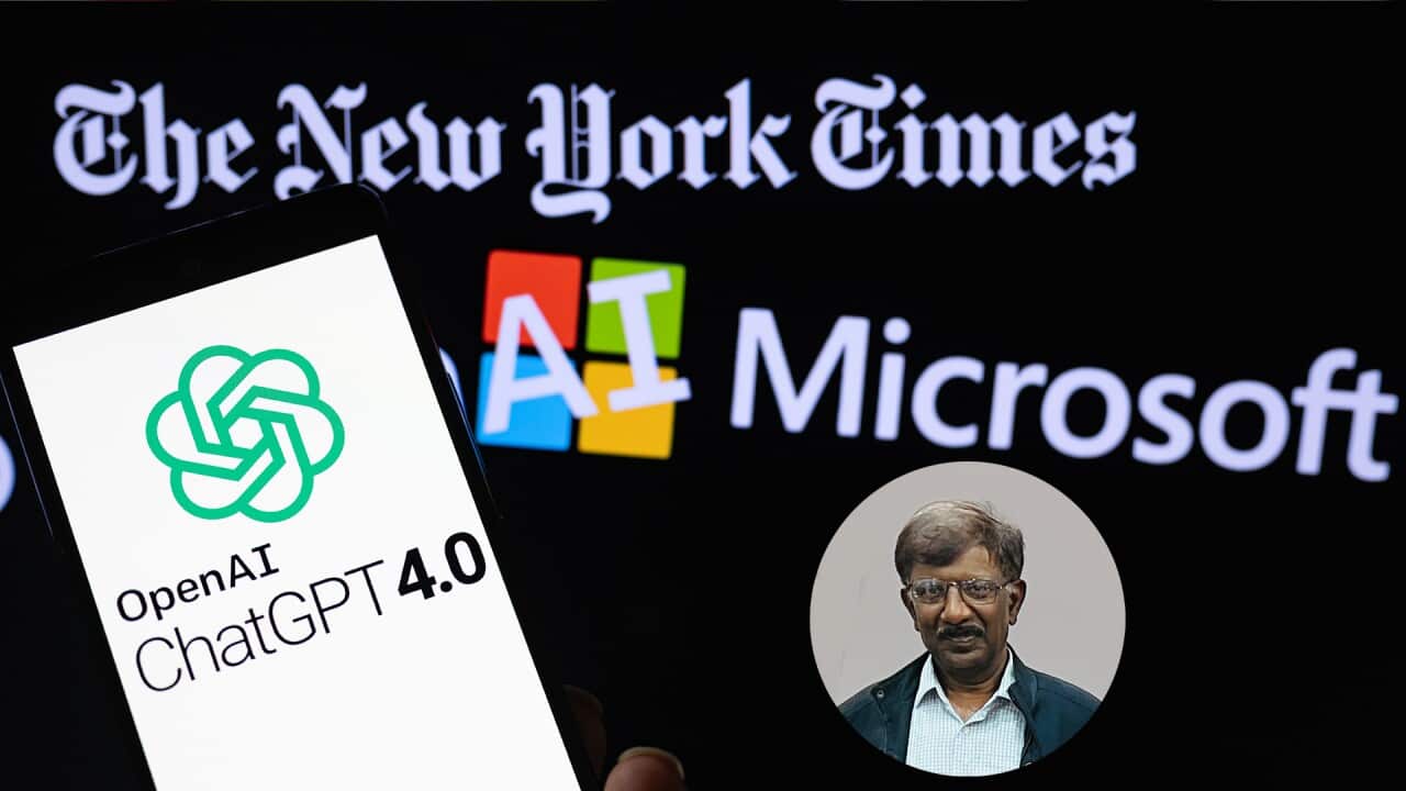 The New York Times - OpenAi - Microsoft - Photo Illustration