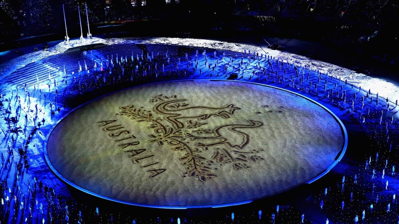 The opening ceremony for the Gold Coast 2018 Commonwealth Games at Carrara Stadium.
