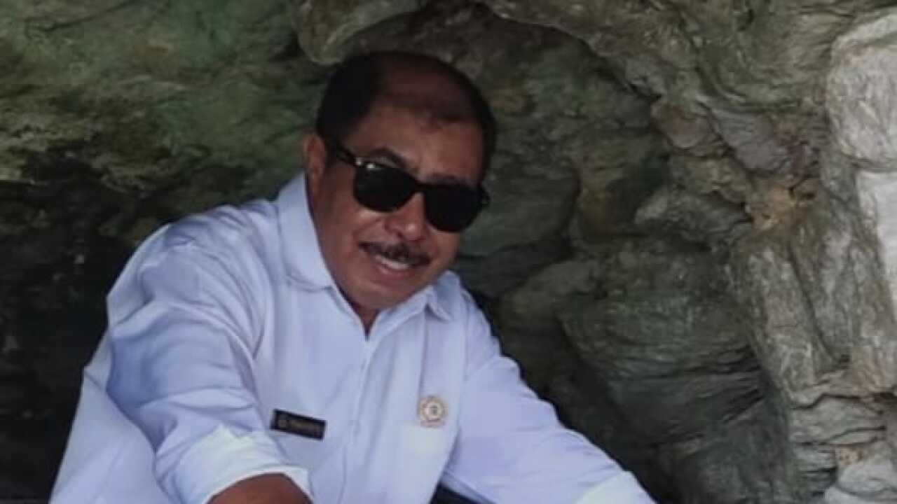 Kanisius Tereng, seorang petani sawit di Kabupaten Paser, Kalimantan Timur