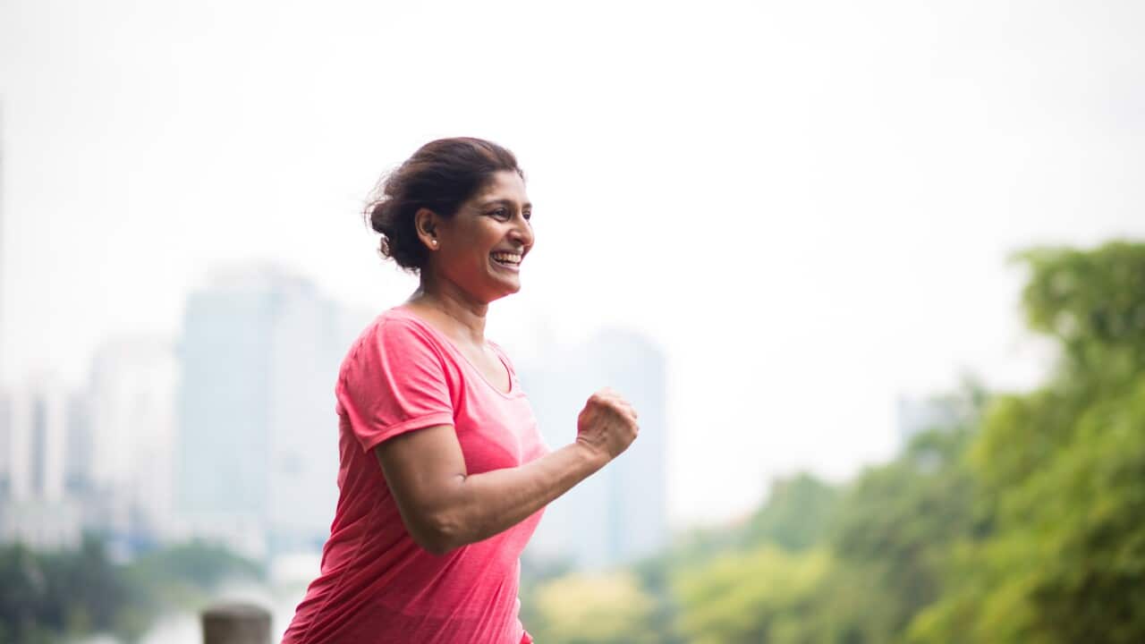 Active senior woman enjoying a healthy lifestyle