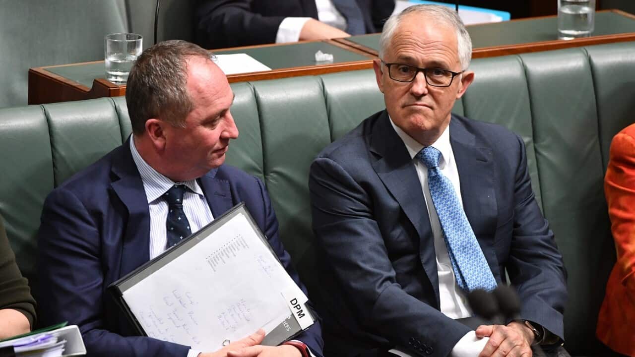 Barnaby Joyce and Malcolm Turnbull.