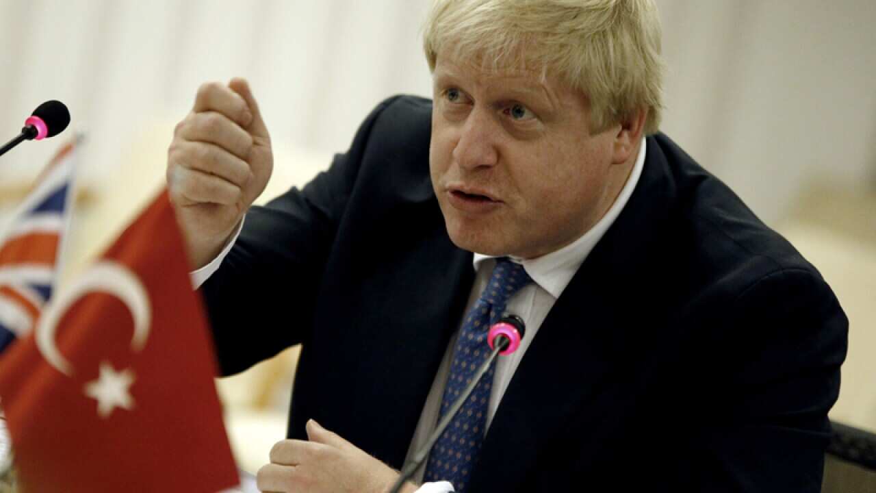 British Foreign Secretary Boris Johnson