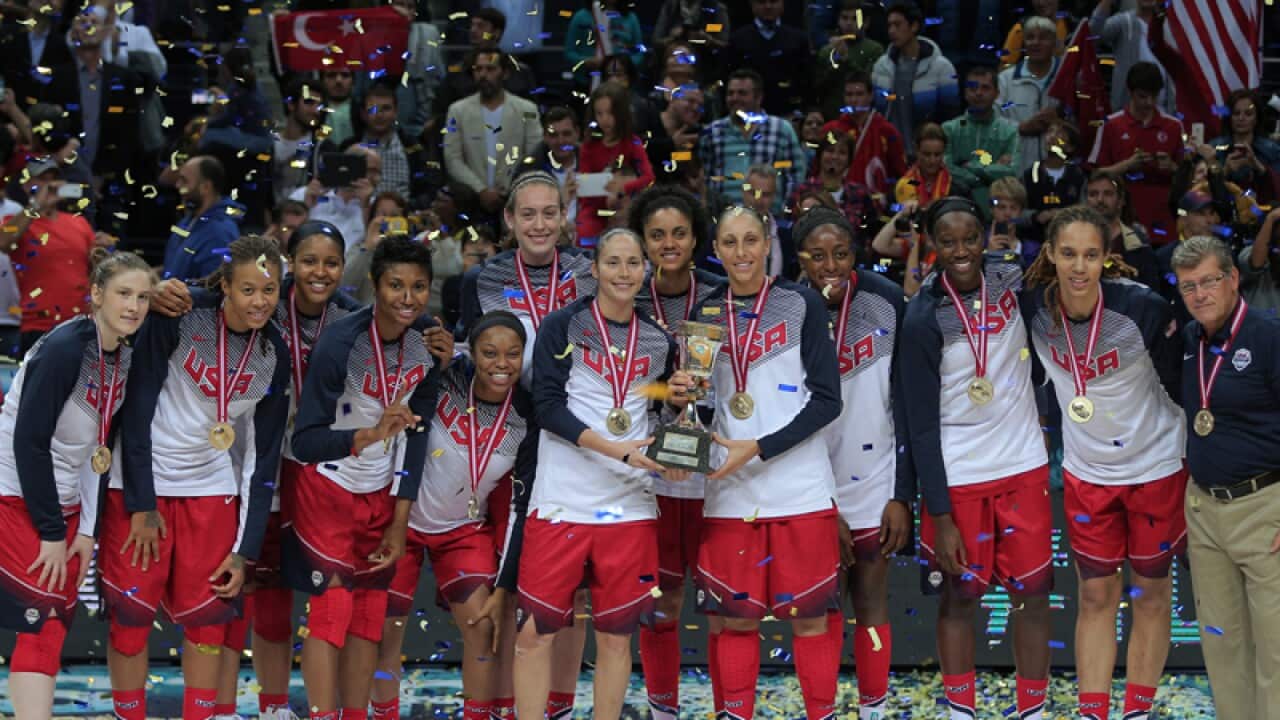 The US women's basketball team