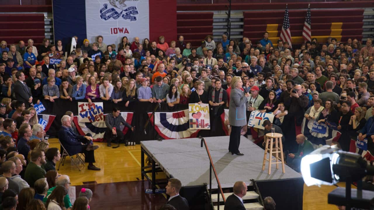 Democratic presidential candidate Hillary Clinton