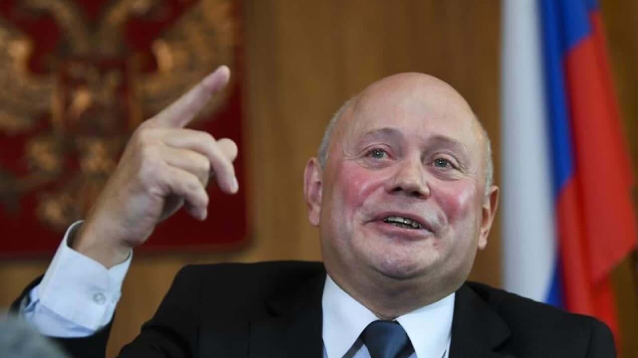 Russian Ambassador to Australia Grigory Logvinov.