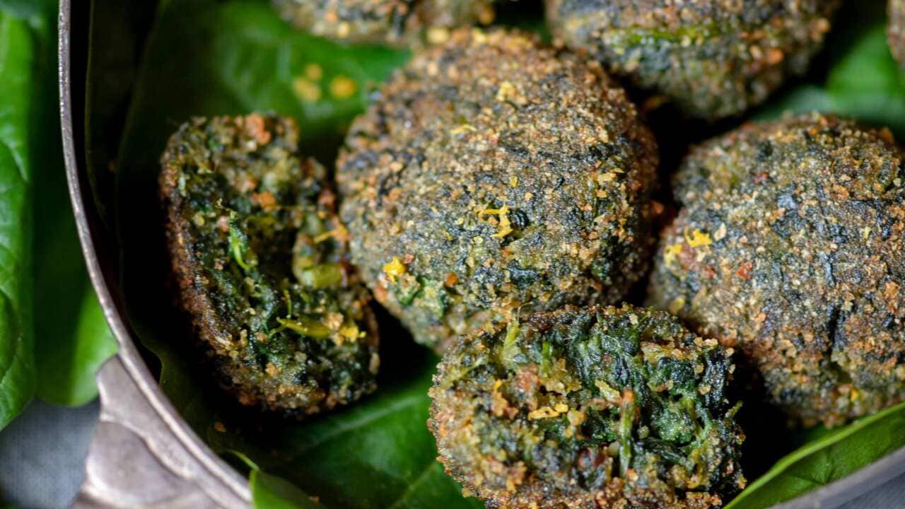 Spinach 'meatballs' (Polpettine di spinaci)