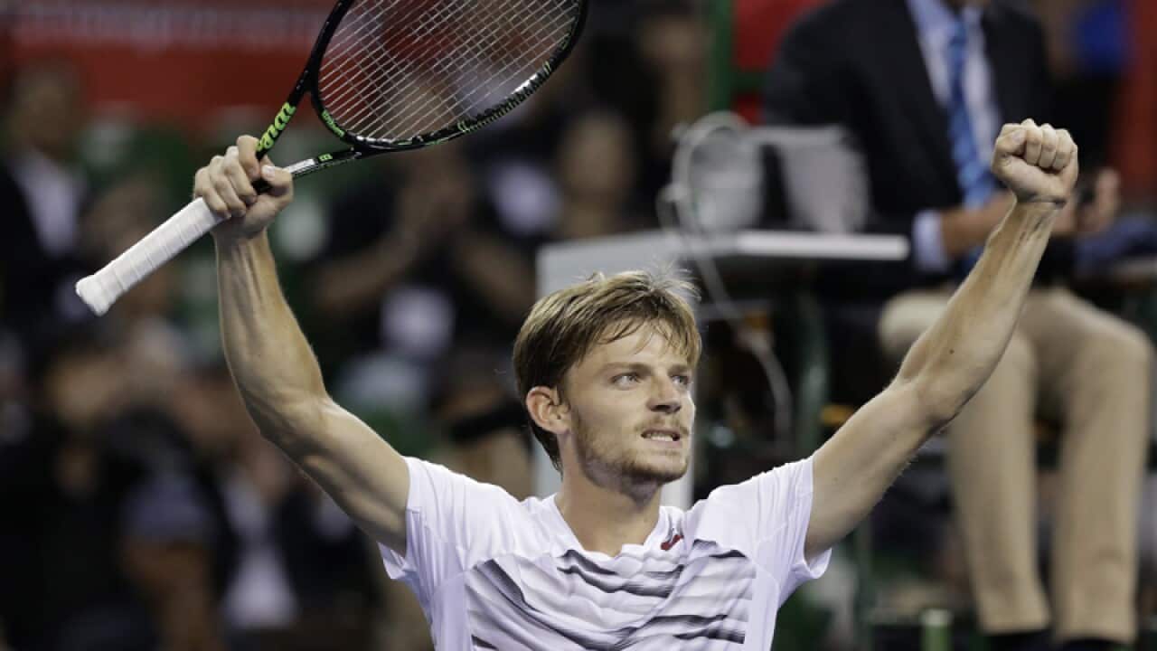 Belgian tennis player David Goffin