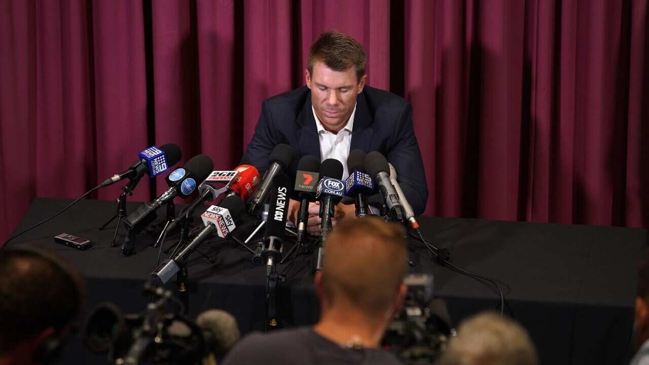 The former vice-captain David Warner has taken to Twitter to explain why he failed to answer question about the ball-tampering incident.