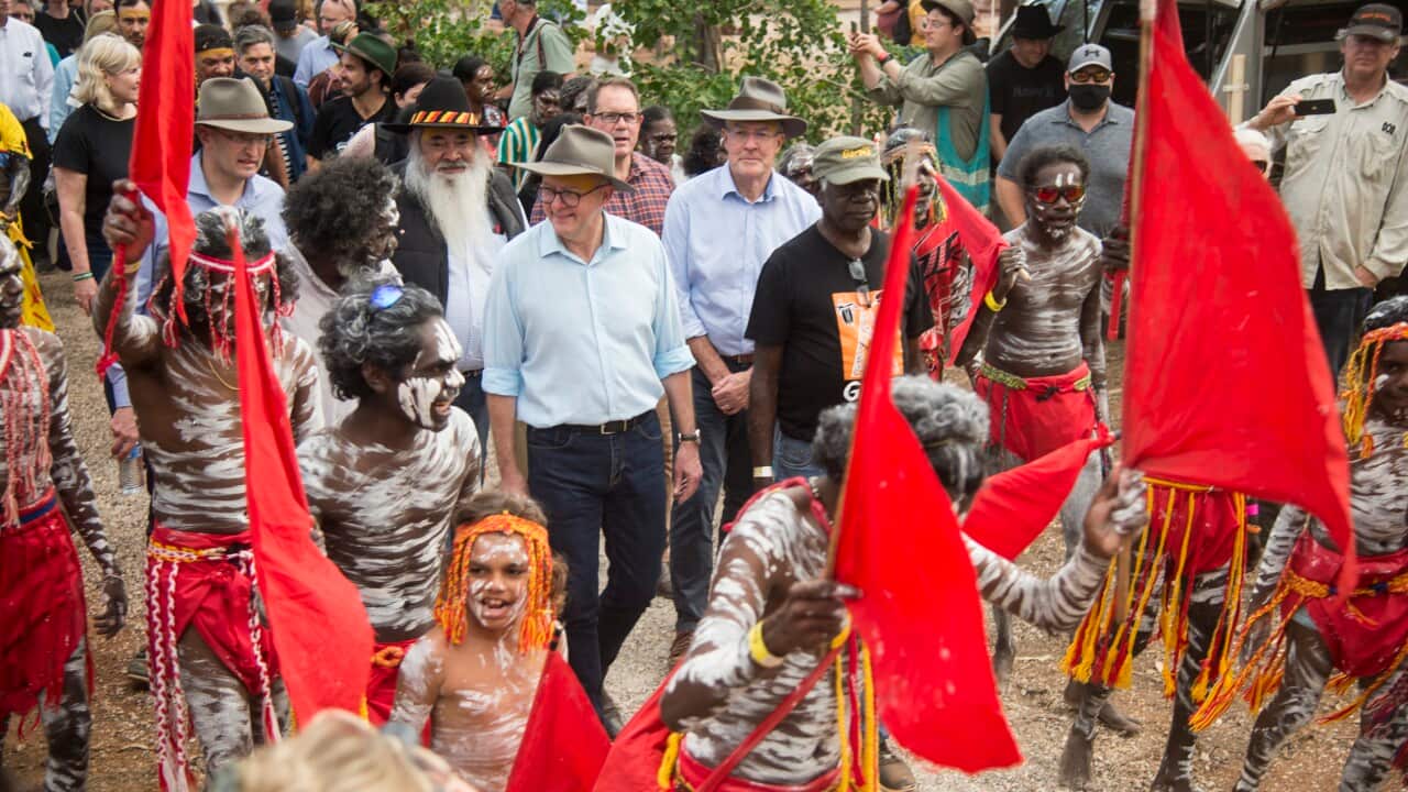 Prime Minister Anthony Albanese announced the referendum at the Garma Festival (AAP)
