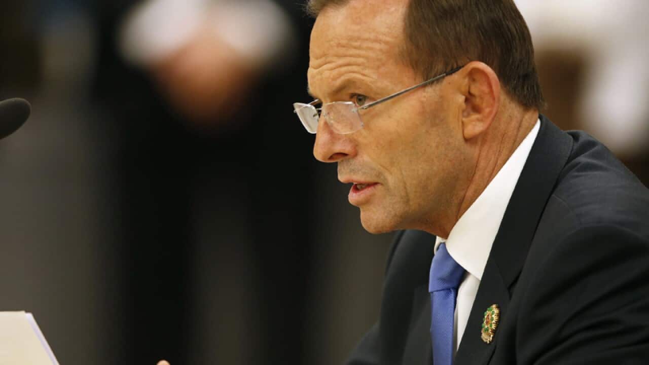 Tony Abbott speaks at ASEAN in Myanmar.