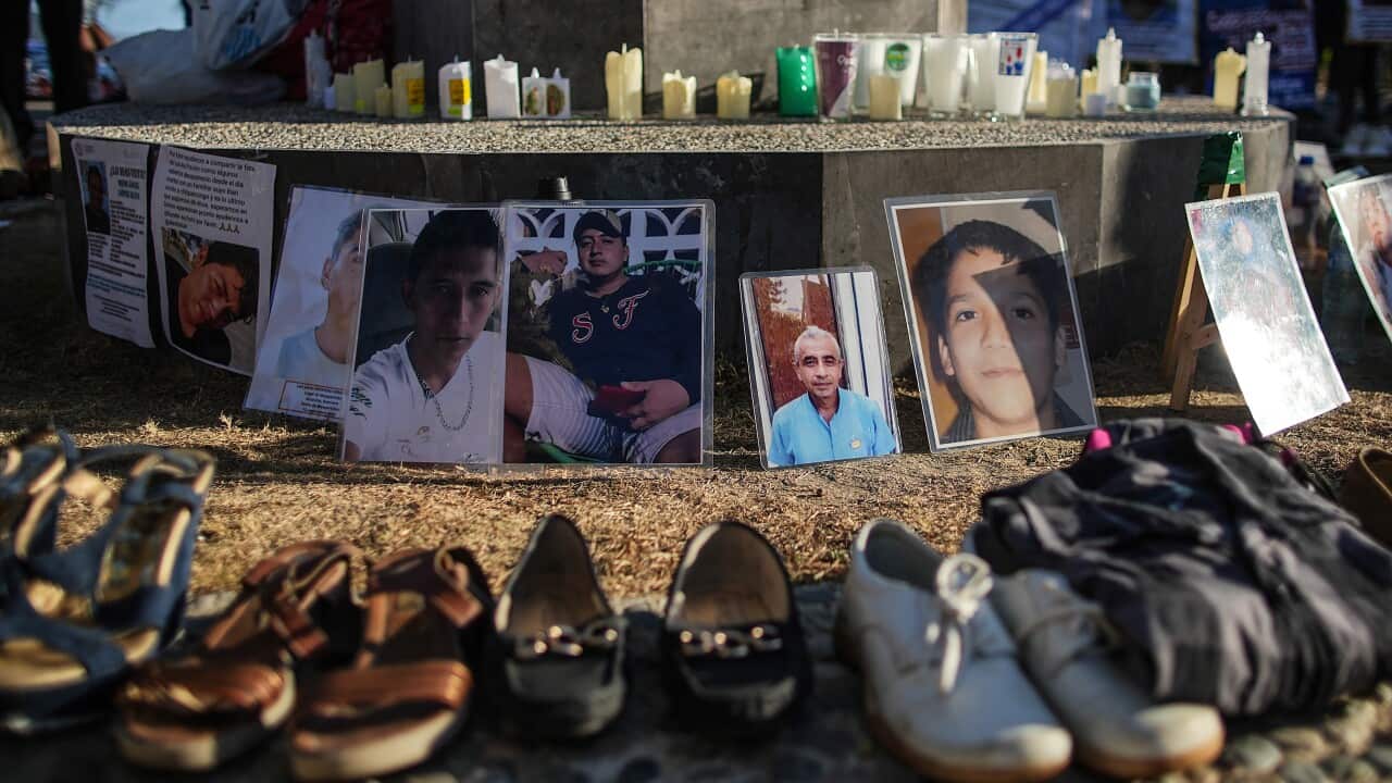 Relatives of missing persons protest in Acapulco
