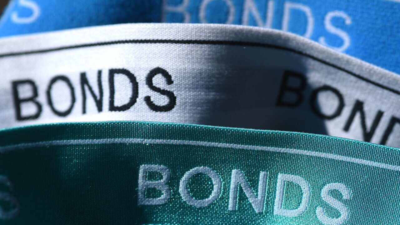 Bonds branding is seen in Brisbane